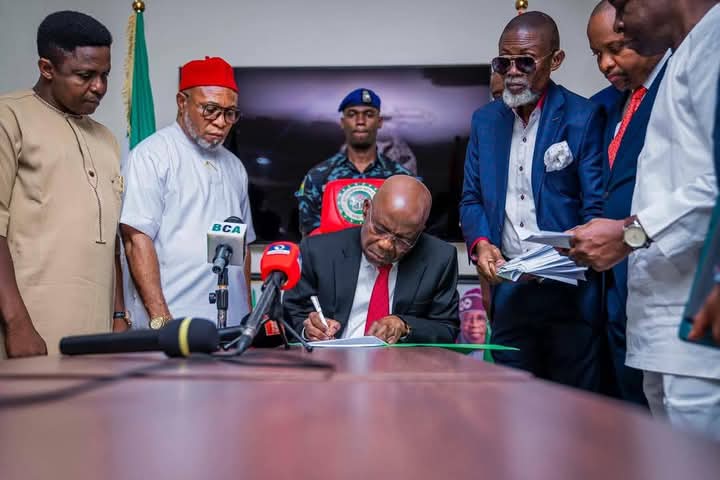 Breaking: Governor Alex Otti Signs 2025 Abia State Appropriation Bill In To Law
