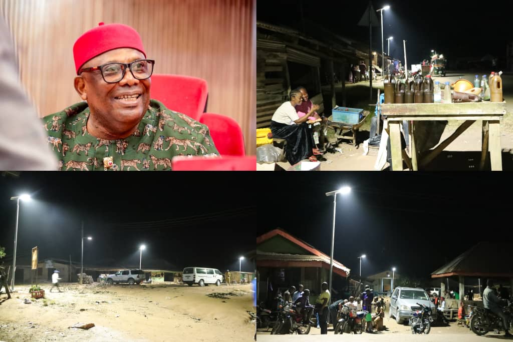 Senator Austin Akobundu Illuminates Ariam Market, Boosting Trade And Night Life Night Life