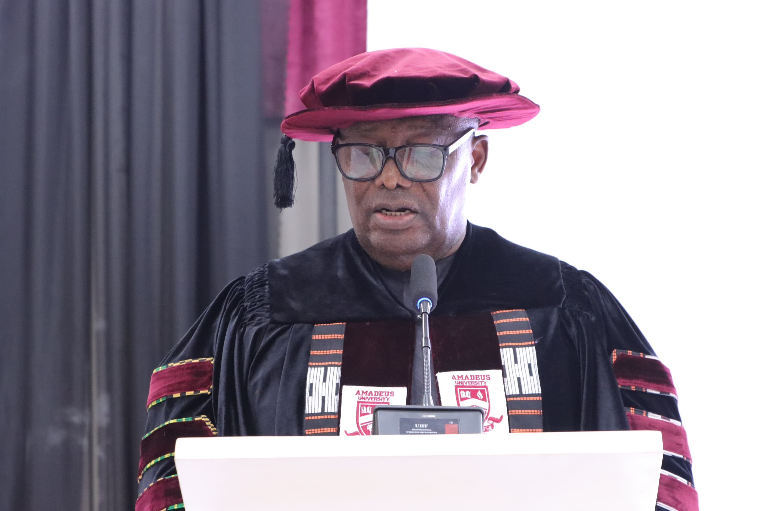At Amadeus University, Akpabio, Akobundu Promises Stronger Education Policies.