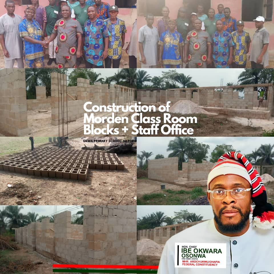 Just In: Hon. Ibe Okwara Osonwa Launches Construction Of Modern Classroom Blocks And Staff Offices At Nkporo..