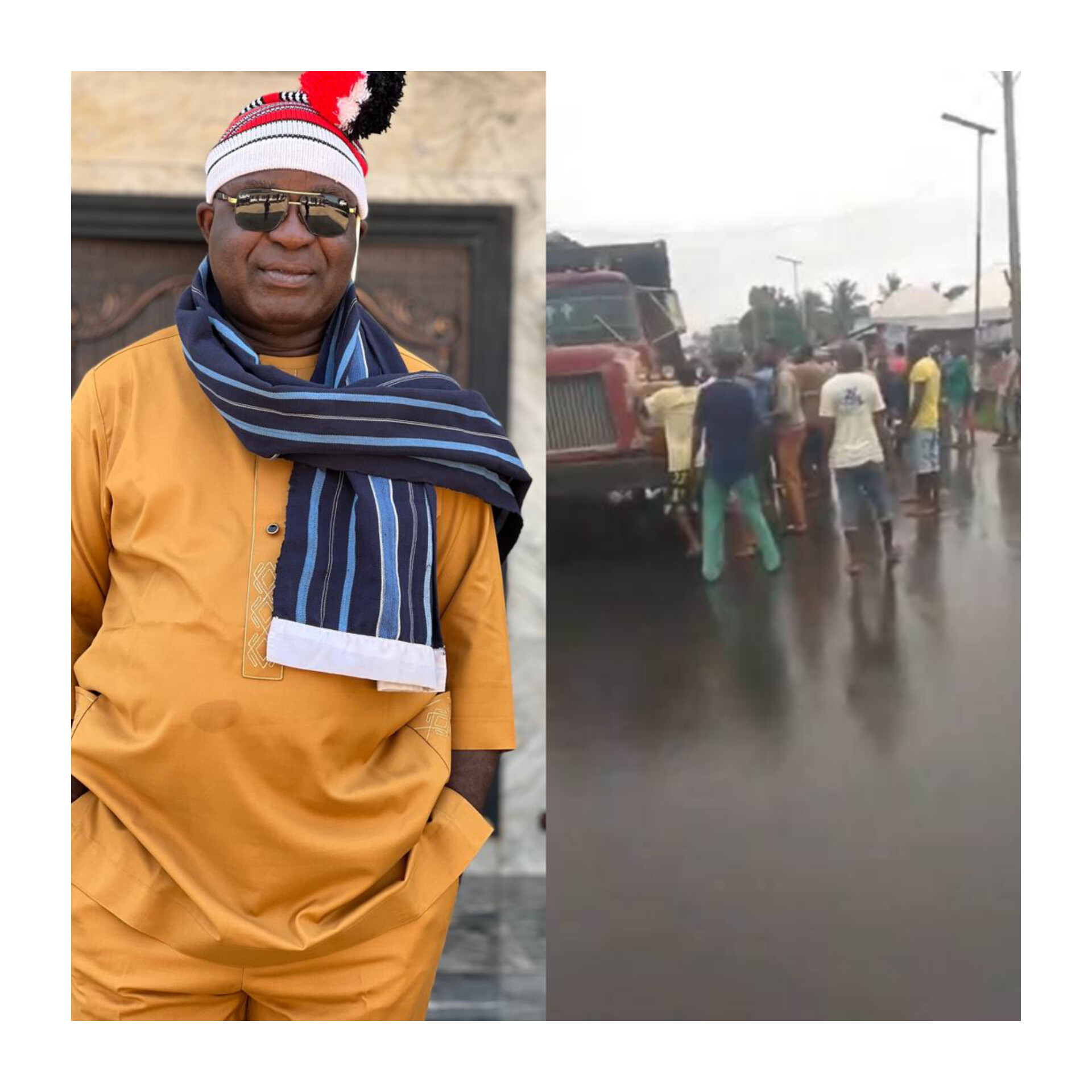 Chief Olugu Kalu Ugba Commiserates With The People Of Amaekpu Ohafia Accident Victims.