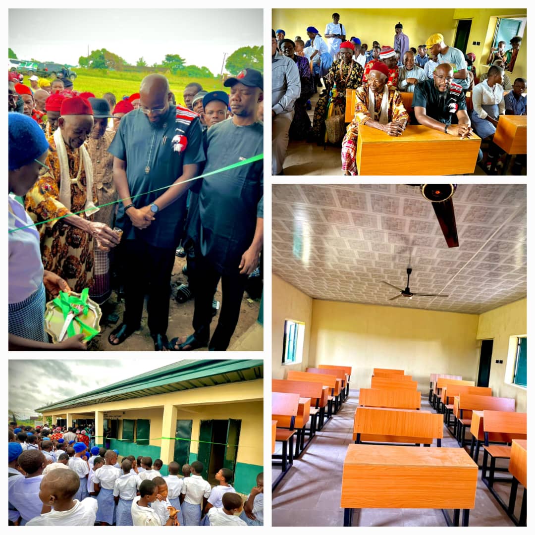 Hon. Ibe Okwara Osonwa Commissions 3 Brand New Classroom Blocks In Abam Community