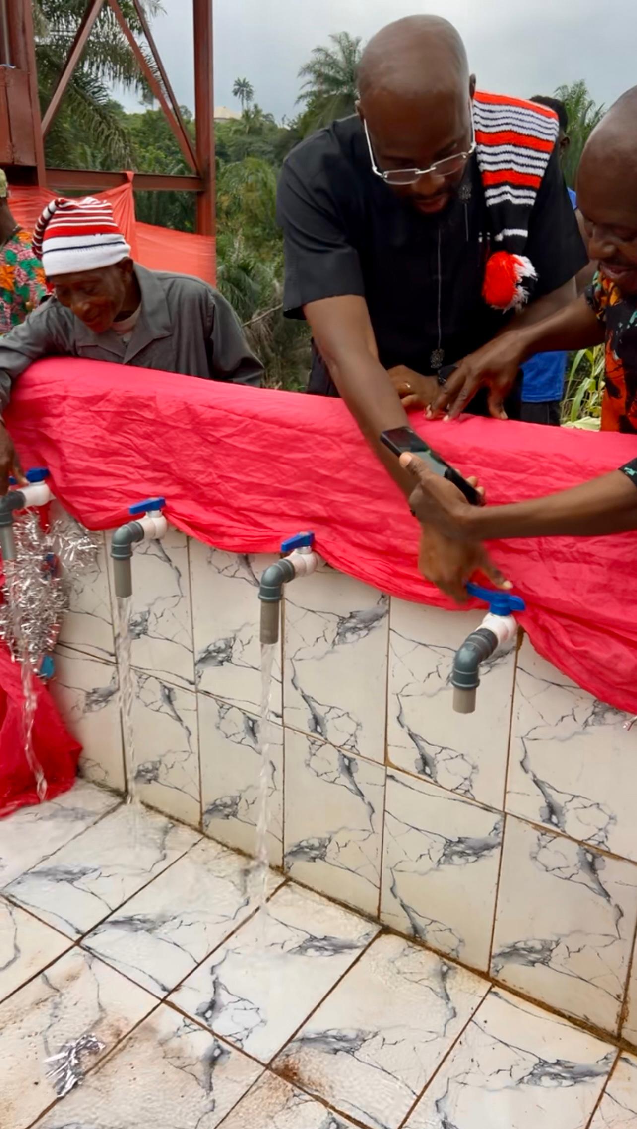 Jinx Breaker: Hon. Ibe Okwara Osonwa Breaks the Jinx by Commissioning First Ever Borehole in Umuye Ihechiowa