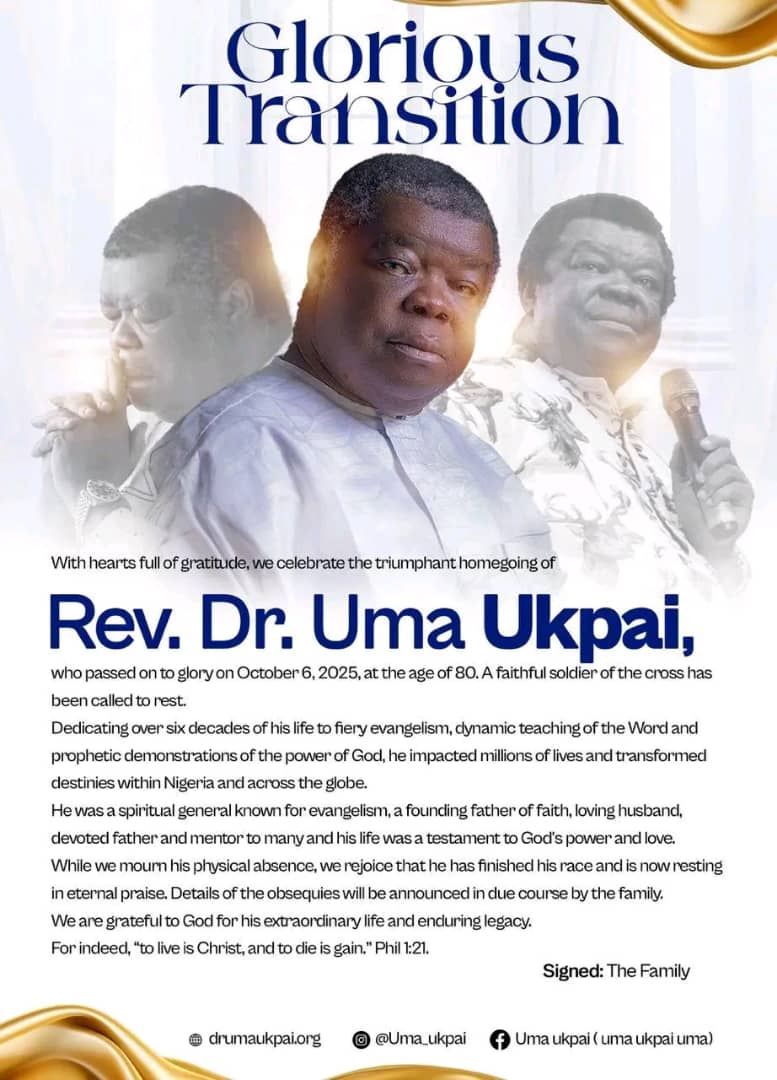De Lazz Expresses Shock Over Demise of Reverend Father Uma Ukpai, Admonishes Family Members to Seek Solace from God