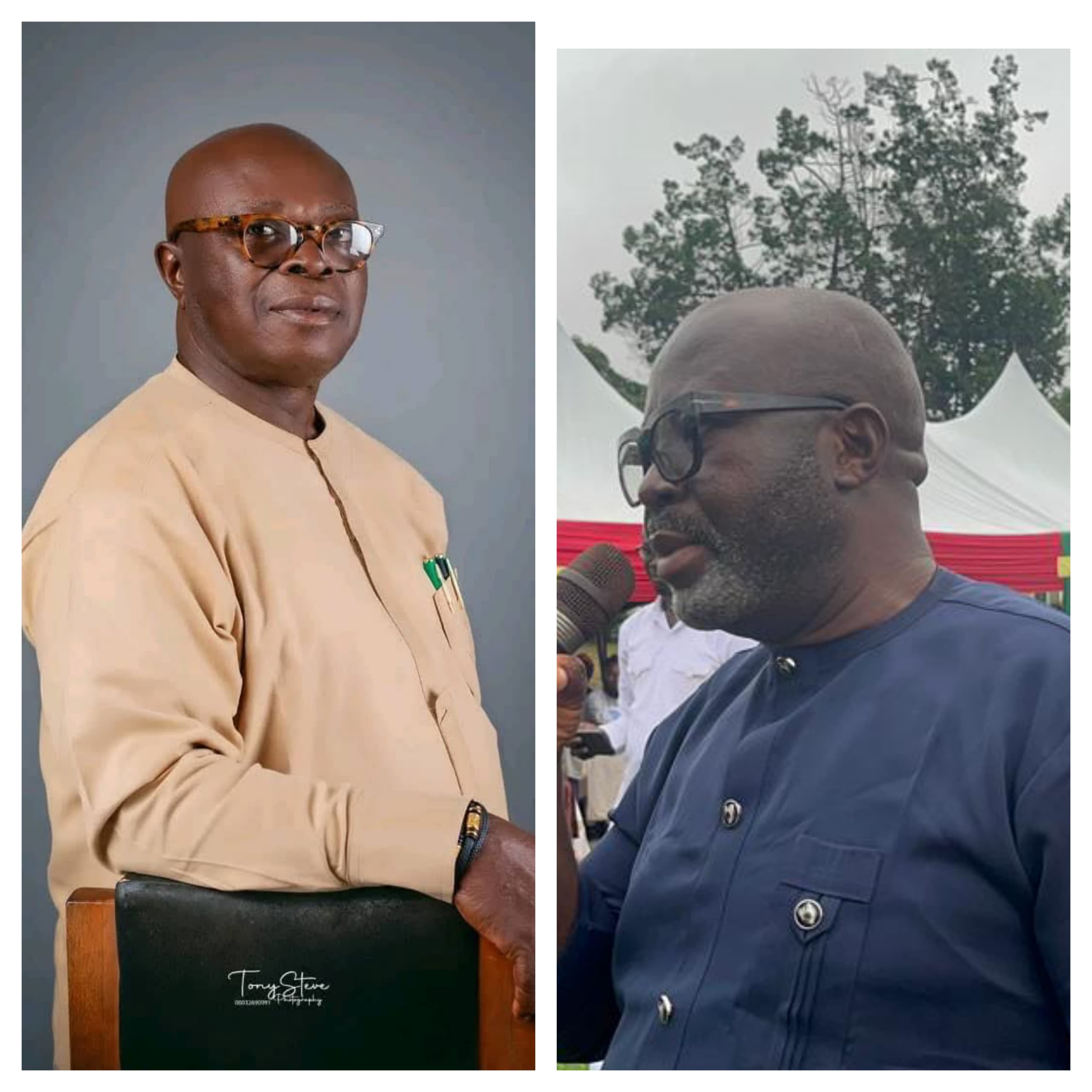 Mayor of Arochukwu LGA, Engr. Okereke Eze Aru Congratulates Mazi Nkem Okoro On his Birthday.