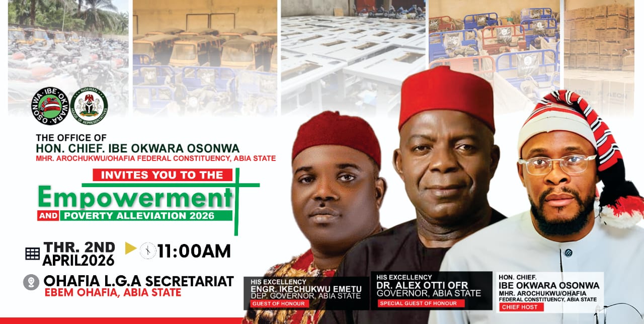 Just In : Hon. Ibe Okwara Osonwa Welcomes Governor Otti, Deputy, Others As He is Sets for Massive Empowerment of Constituents on April 2nd