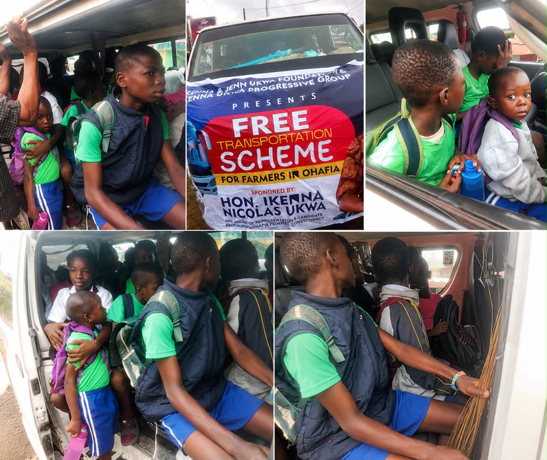 IKENNA UKWA’S FREE TRANSPORT SCHEME BRINGS IMMEDIATE RELIEF TO OHAFIA RESIDENTS