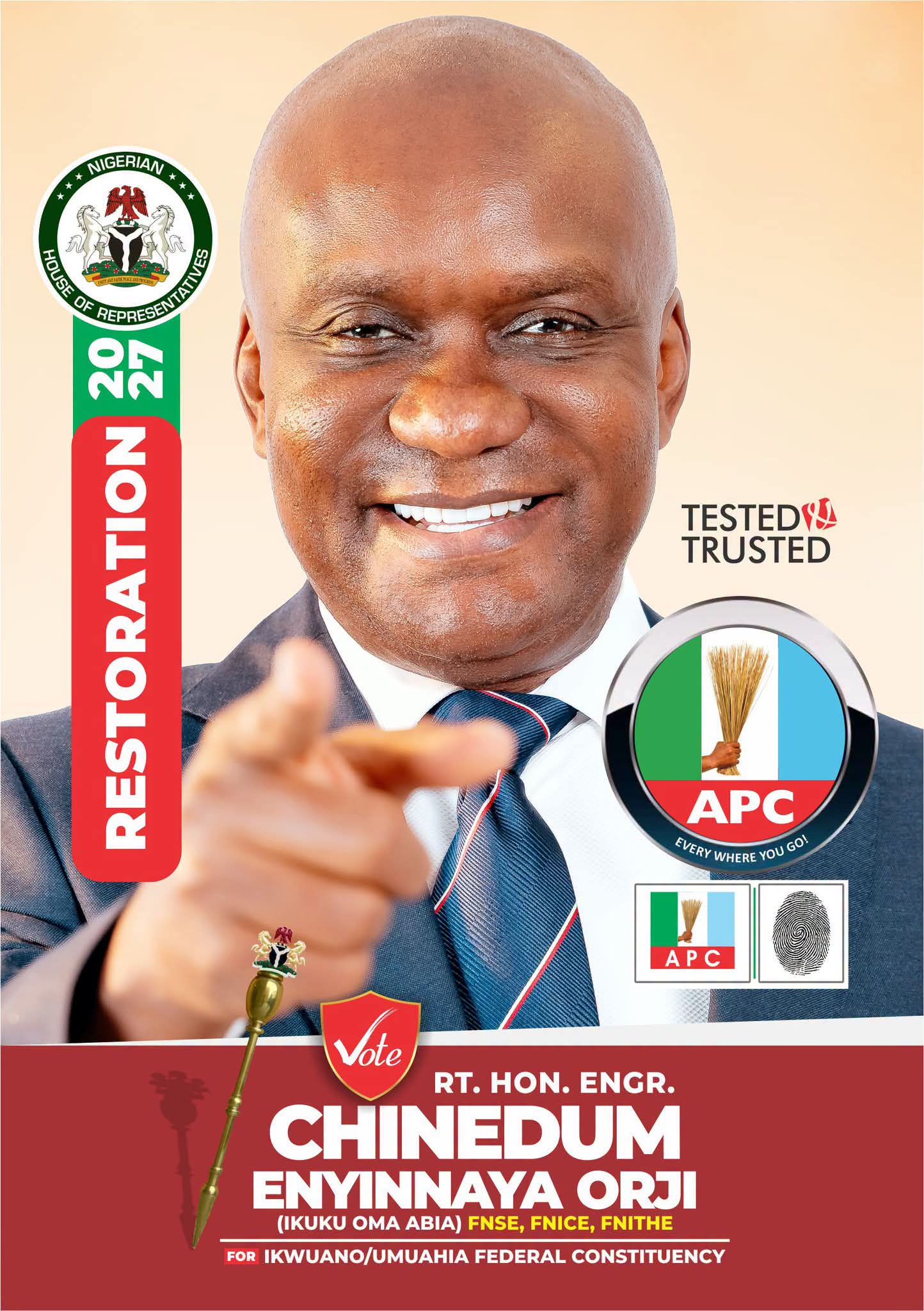 CHINEDUM ENYINNAYA ORJI: THE ESTOPPEL IKWUANO/UMUAHIA FEDERAL CONSTITUENCY NEEDS FOR 2027