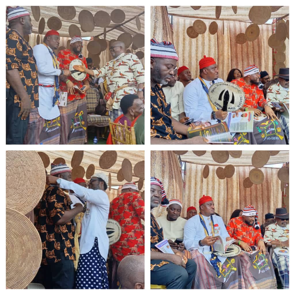 MAYOR OF AROCHUKWU LGA, PROF. OKEREKE EZE ARU CONGRATULATES UMU ARO OKIGBO ON SUCCESSFUL IKEJI FESTIVAL
